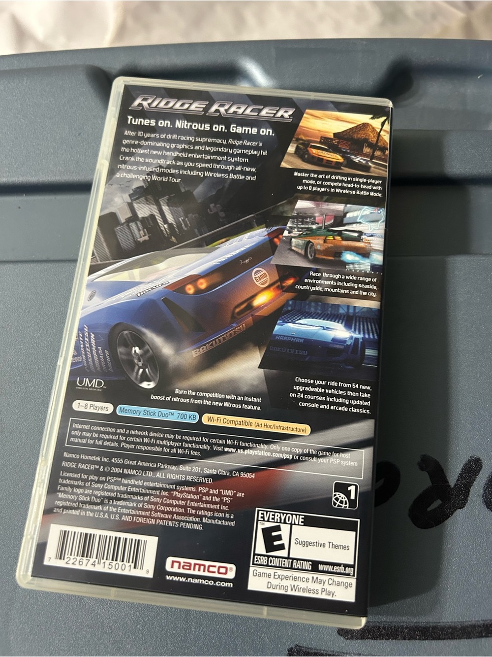Sony PSP Ridge Racer - Blue & Red Racing Car Cover - Picture 5 of 6